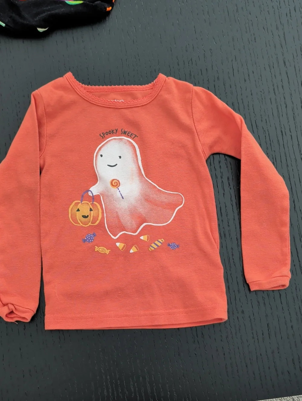 6 Piece Girl Toddler 2T Halloween Clothing Lot Pumpkins Glittery Ghost Candy